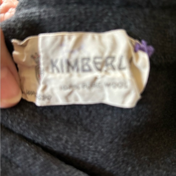 VTG Kimberly 100% Wool Union Made Cropped Blazer Jacket XS LS Colorful Buttons - Picture 6 of 8